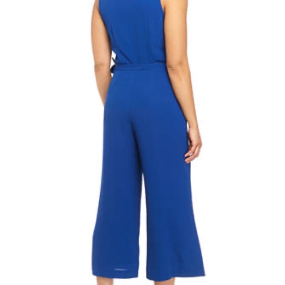 MICHAEL Michael Kors Twilight Blue D Ring Belt Cropped Pant Jumpsuit - Picture 3 of 16